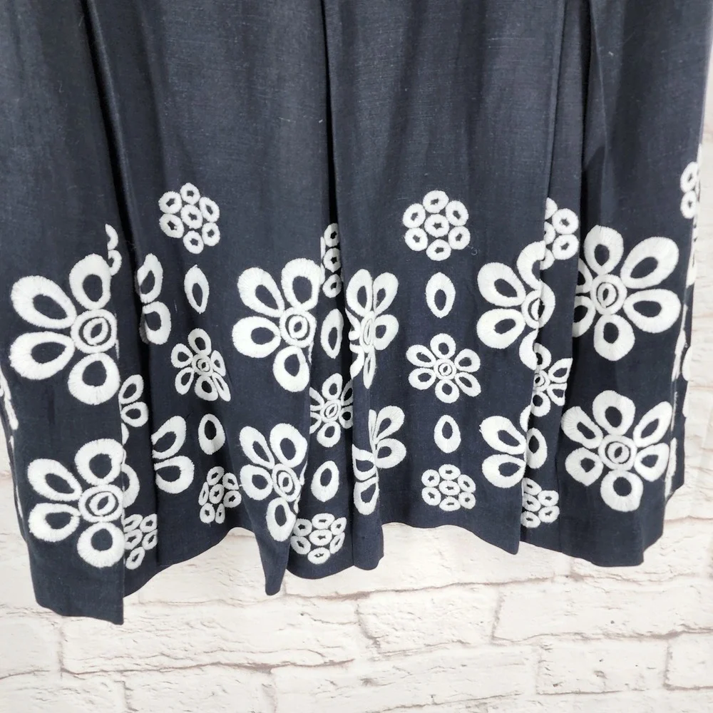 Tweeds Linen Blend Dress Size 20W Floral Preppy Vacation Cruise Summer Floral